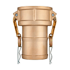 Камлок латунный тип С, розетка с хвостовиком 3", TL300CBR TITAN LOCK