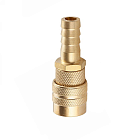 1/4in, БРС серия D, ISO 6150 B, розетка, хвост под рукав, латунь TL2DFH-B TITAN LOCK