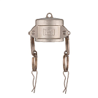 Камлок нержавеющий тип DC, заглушка для ниппеля 2 1/2", AISI316, TL250DCSS316 TITAN LOCK