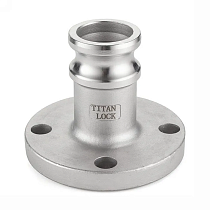 Камлок алюминиевый тип FA, ниппель с фланцем 2", TL200FAAL TITAN LOCK