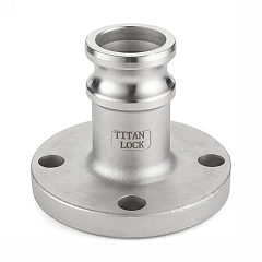 Камлок алюминиевый тип FA, ниппель с фланцем 2", TL200FAAL TITAN LOCK