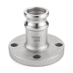 Камлок алюминиевый тип FA, ниппель с фланцем 2", TL200FAAL TITAN LOCK