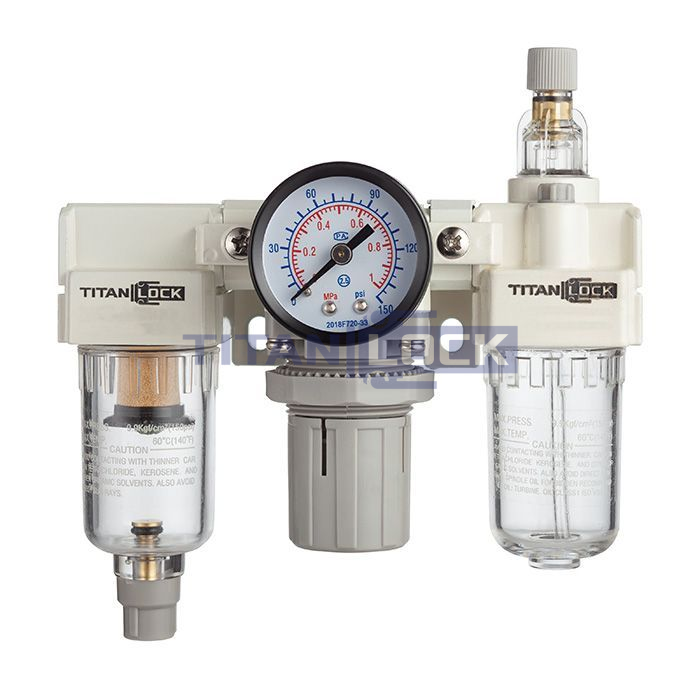 Блок подготовки воздуха AC 3000-03, 3/8" 2000 л/мин, TLP-AC3000-03 TITAN LOCK