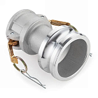 Камлок алюминиевый тип DА (переходник розетка 3" х ниппель 4"), TL3040DAAL TITAN LOCK