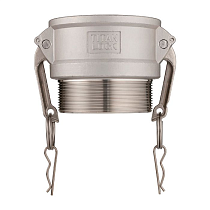 Камлок нержавеющий тип B розетка, наруж. резьба BSP 5", AISI304, TL500BSS TITAN LOCK