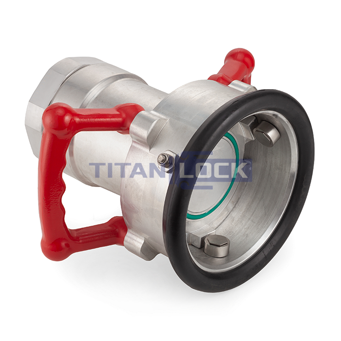 Соединение ZEVS ("сухой" разъем) розетка, 4in, BSP, материал алюм. TLDDC400-AL TITAN LOCK