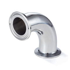 Отвод под Clamp 90 градусов, DN 65, нерж. сталь 316, TLCB65/90SS TITAN LOCK
