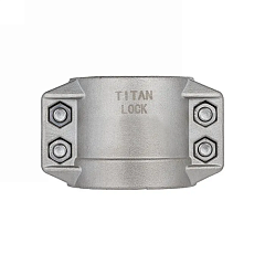 Усиленный 4-х болтовый хомут, нерж. сталь, TL63X8SS TITAN LOCK