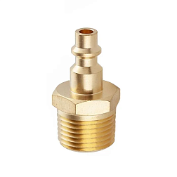 БРС серия D, ISO 6150 B, ниппель, нар.резьба, латунь, 3/8in TL3DMS-B TITAN LOCK