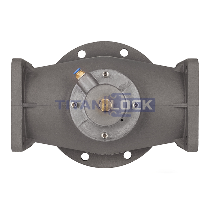 Пневматический донный клапан, Т-образный, алюминий, 4in, TL400PBV-T TITAN LOCK