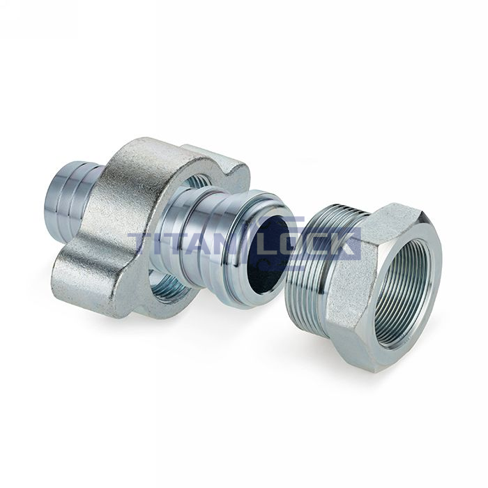 Соединение для пара "GEFEST" в сборе, 1" NPT (оцинк. сталь), TLGFC1 (GF36) TITAN LOCK