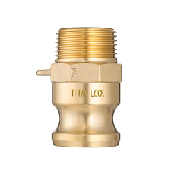 Камлок латунный тип F ниппель, наруж. резьба BSP 2", TL200FBR TITAN LOCK