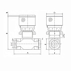 Гидравлический дроссель двунаправленный, 3/4", BP/BP, сталь, TL2WHT3/4FF TITAN LOCK