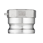 Камлок нержавеющий тип A ниппель, внутр. резьба BSP 3", AISI316, TL300ASS316 TITAN LOCK