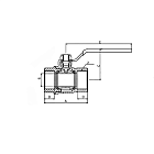 Шаровый кран, резьба BSP, нерж. сталь, 2,5in, TL250BVSS TITAN LOCK