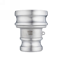 Камлок нержавеющий тип AA (переходник ниппель 6" х ниппель 4"), AISI316, TL6040AASS TITAN LOCK