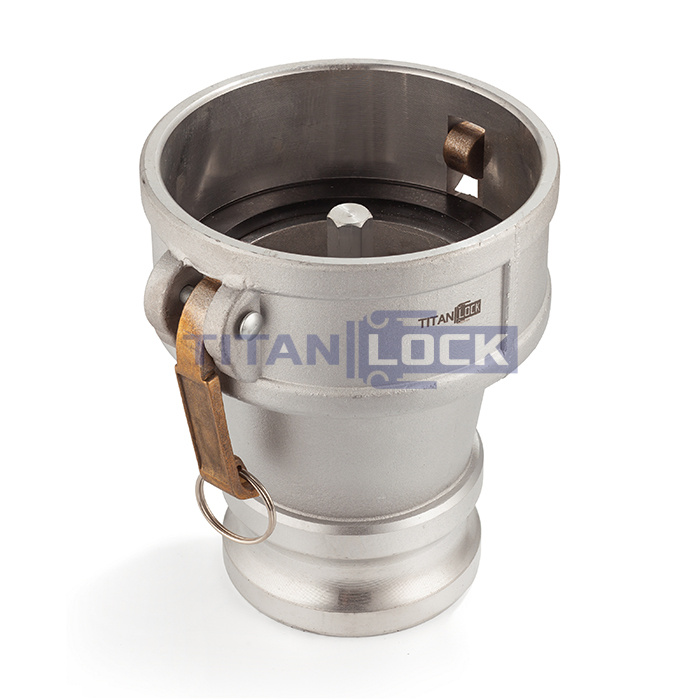 Муфта для клапана отвода паров, 4in под камлок тип А 3in, алюминий, TL4030DAVR-AL TITAN LOCK