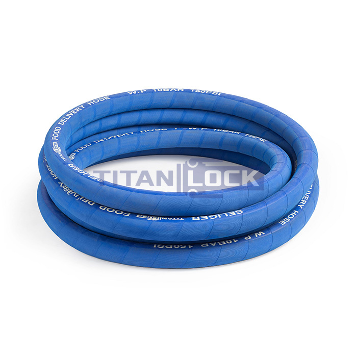 Пищевой напорный рукав «SELIGER», вн. диам. 63мм, -40C, 10bar, EPDM, TL063SL TITAN LOCK