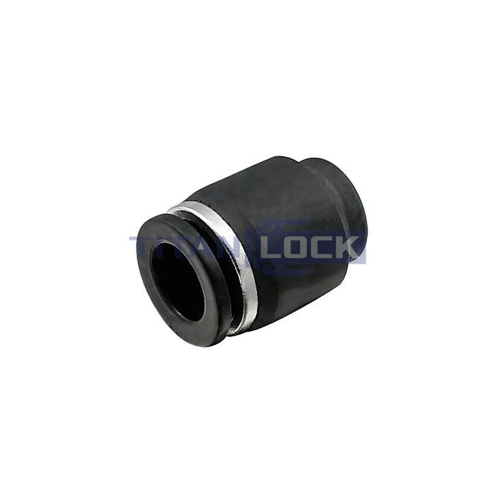 Фитинг-заглушка цанговая пневматическая, 16 мм, пластик, тип PPF, TLP-PPF16 TITAN LOCK
