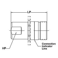 БРС серия W резьбовая, ниппель, латунь, резьба NPT, 3/4in TL6WMN TITAN LOCK