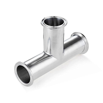 Тройник Clamp DN 32, нерж. сталь 316, TLTE32CLSS TITAN LOCK