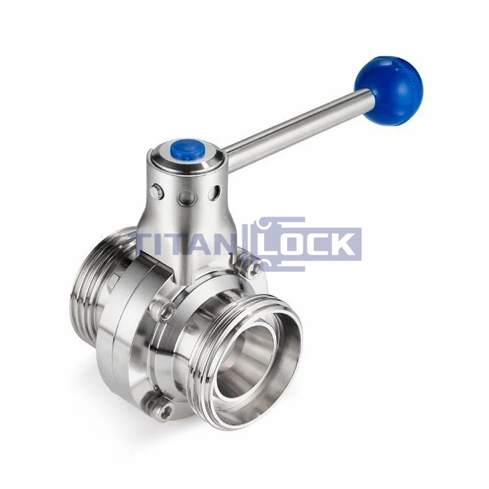 Кран шаровый нержавеющий (AISI304) DN80, типа резьба-резьба, DIN TLHBV080THS TITAN LOCK