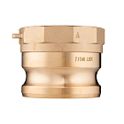 Камлок латунный тип A ниппель, внутр. резьба BSP 3", TL300ABR TITAN LOCK