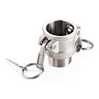 Камлок нержавеющий тип B розетка, наруж. резьба BSP 1 1/2", AISI304, TL150BSS TITAN LOCK