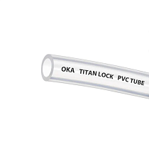 Прозрачная безнапорная ПВХ трубка "OKA", внутр.д. 8 мм., TL008OK TITAN LOCK