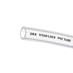 Прозрачная безнапорная ПВХ трубка "OKA", внутр.д. 6 мм., TL006OK TITAN LOCK