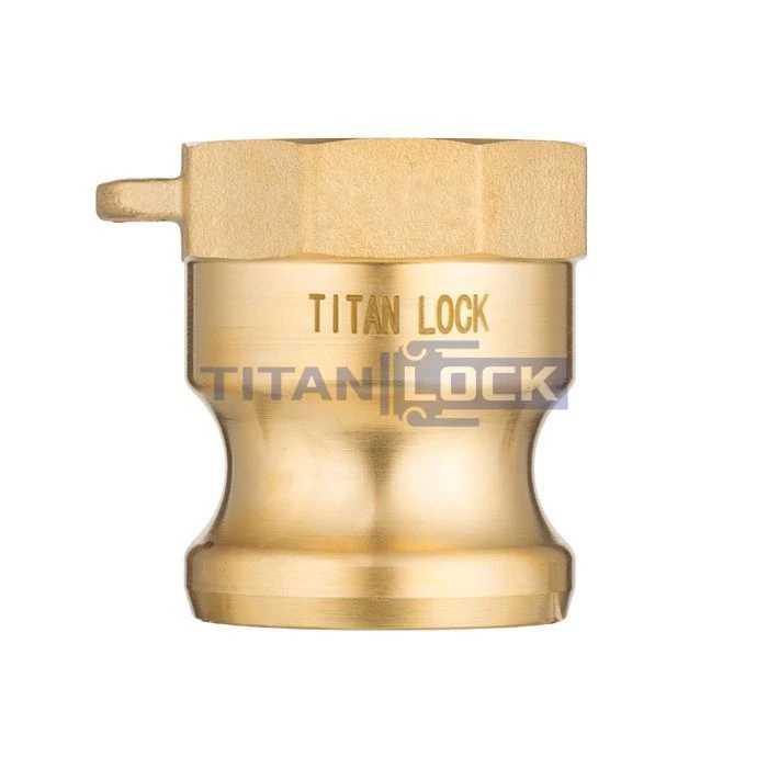 4Камлок латунный тип A ниппель, внутр. резьба BSP 1", TL100ABR TITAN LOCK