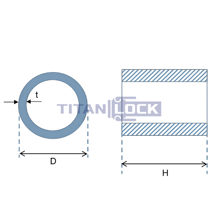 Стакан для шпунт-аппарата, стекло, DN15-32 TL15-32CTGM-GL TITAN LOCK