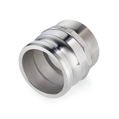 Камлок нержавеющий тип F ниппель, наруж. резьба BSP 6", AISI304, TL600FSS TITAN LOCK