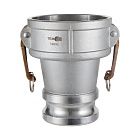 Муфта для клапана отвода паров, 4in под камлок тип А 3in, алюминий, TL4030DAVR-AL TITAN LOCK