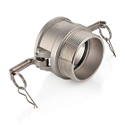 Камлок нержавеющий тип B розетка, наруж. резьба BSP 6", AISI304, TL600BSS TITAN LOCK